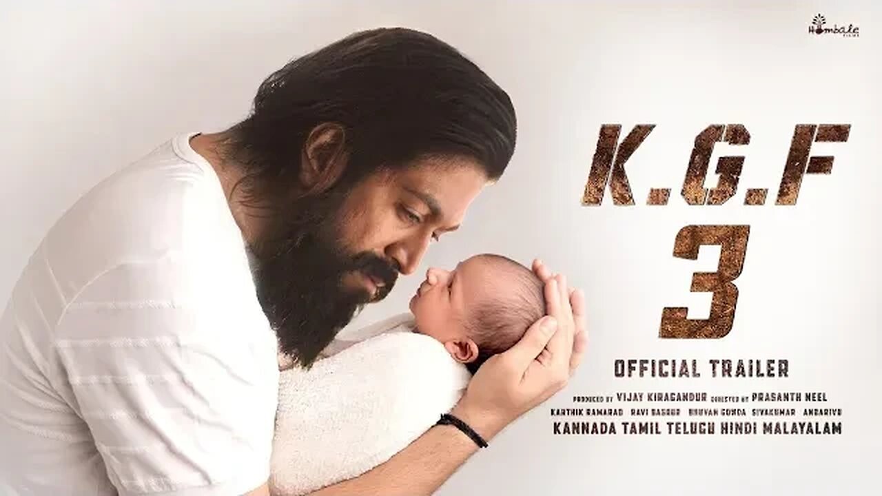 KGF Chapter 3 official Trailer | Yash | upcoming movie | Srinidhi | Prashanth Neel,Vijay Kiragandur