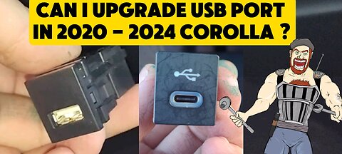 CAN I UPGRADE 2019 - 2024 TOYOTA COROLLA USB PORT TO USBC USB C WITH TOYOTA USBC
