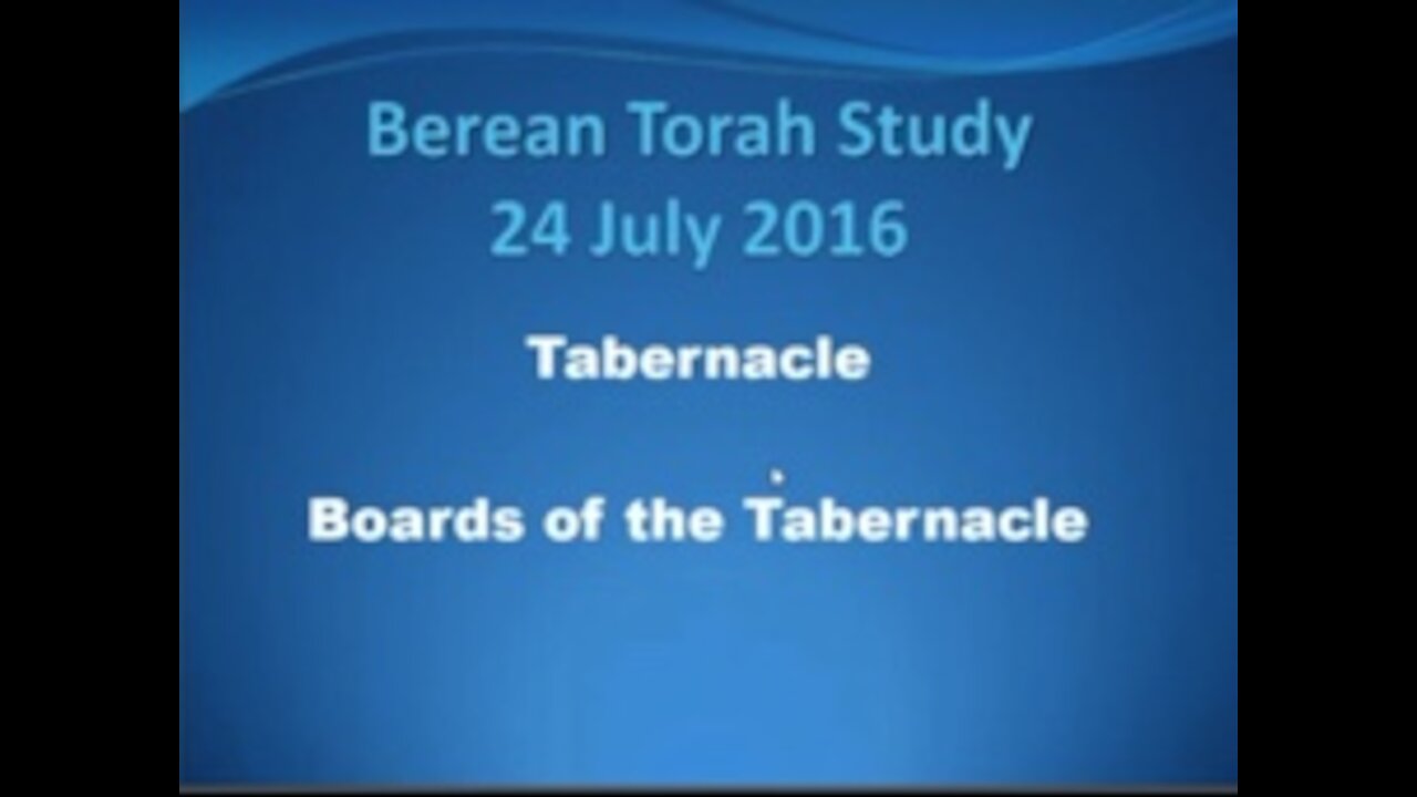 Tabernacle in the Wilderness ,The boards