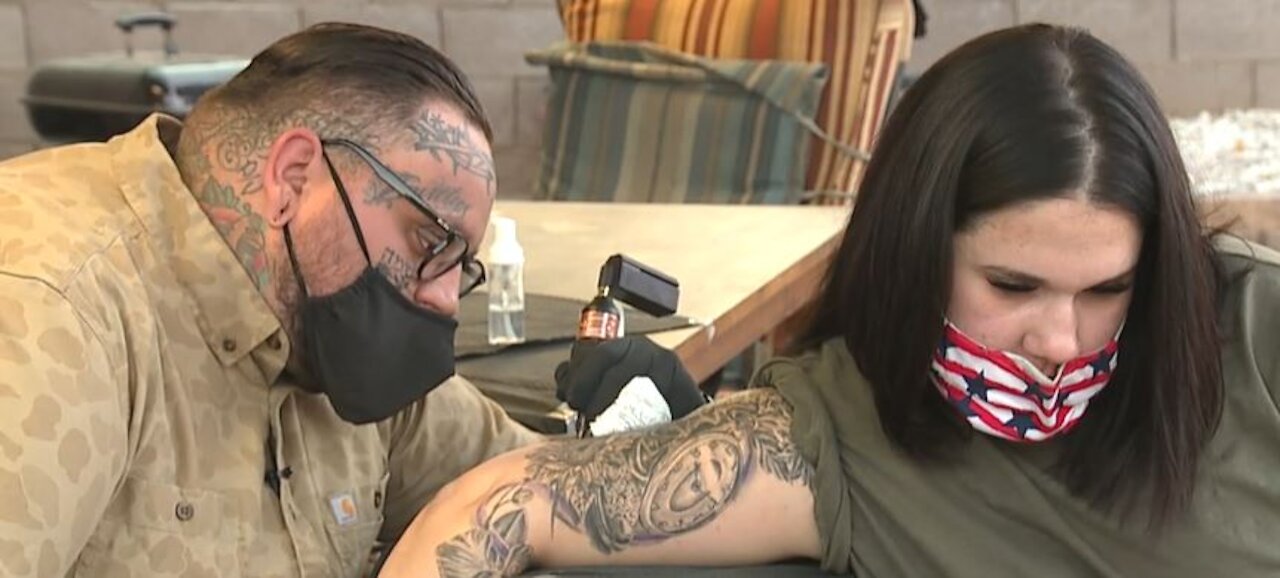 Las Vegas mass shooting survivor gets special, permanent symbol to help heal emotional wounds