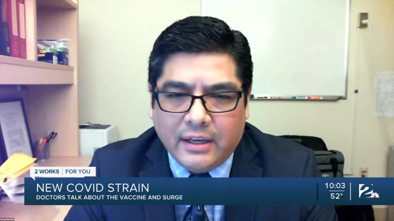 New COVID strain: Doctors talk about vaccine and surge