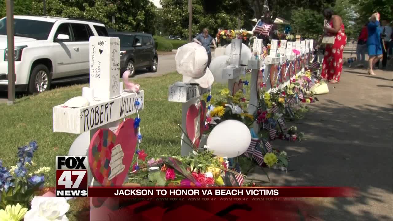 Jackson honors VA Beach victims at noon