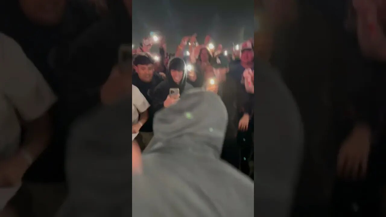 guy transcends broken leg with the power of lit #bruh #rakits #rollingloud2023 #rollingloud