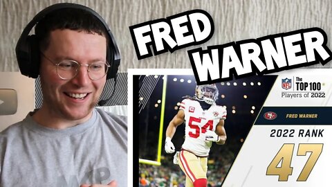 Rugby Player Reacts to FRED WARNER (San Francisco 49ers, MLB) #47 NFL Top 100 Players in 2022