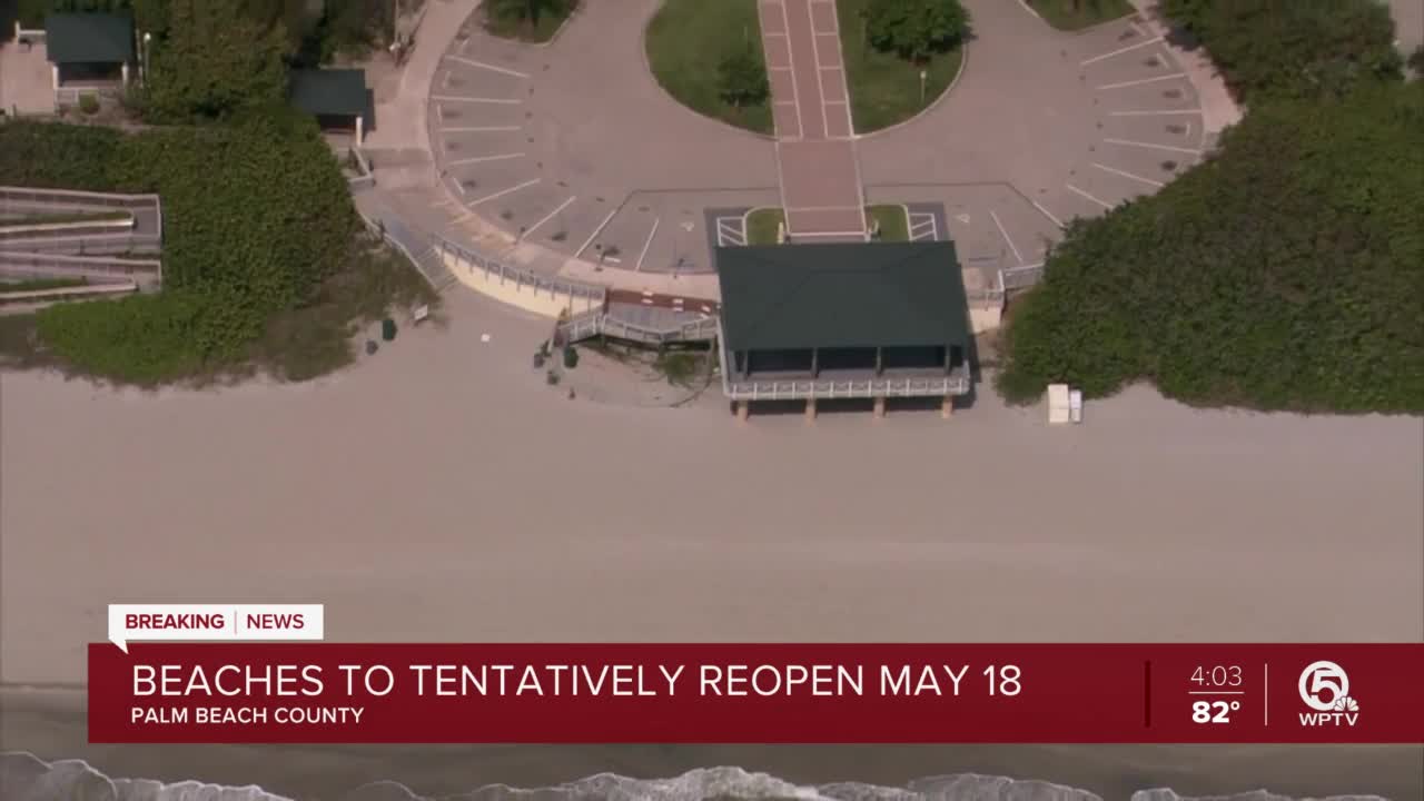 Palm Beach County beaches to reopen on May 18