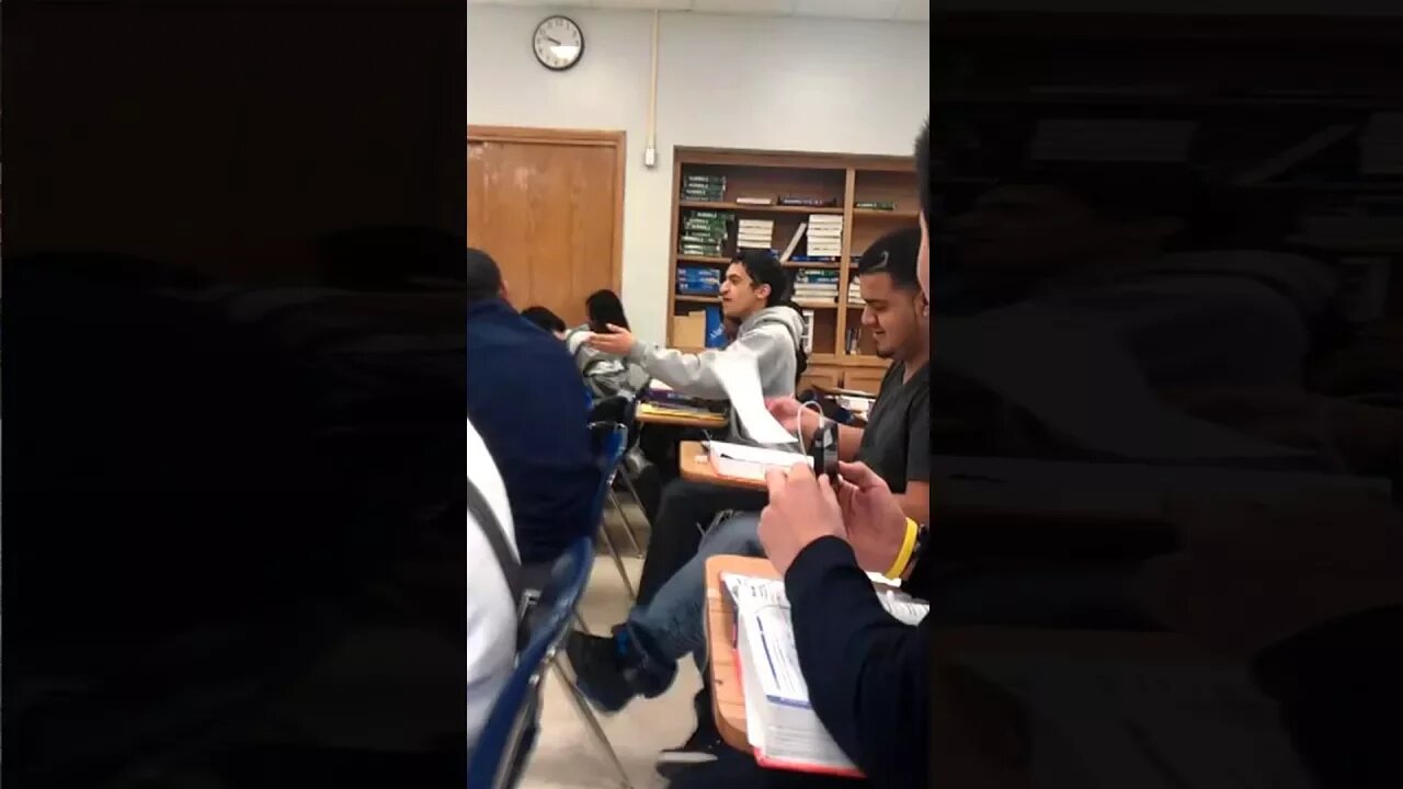 kid roasts teacher in front of class! WATCH UNTIL THE END!!!