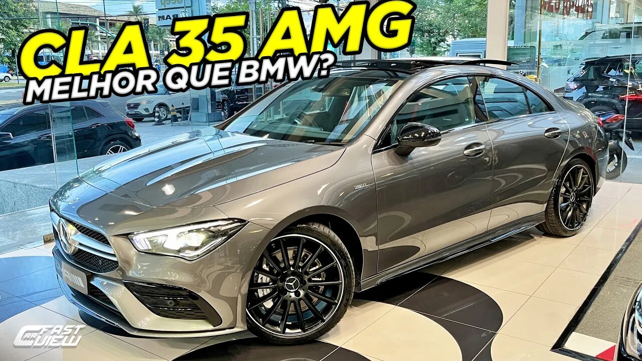 NOVO MERCEDES CLA 35 AMG 2.0 TURBO 2022 É MELHOR QUE BMW 235i E AUDI S3! DETALHES DO SEDAN ESPORTIVO