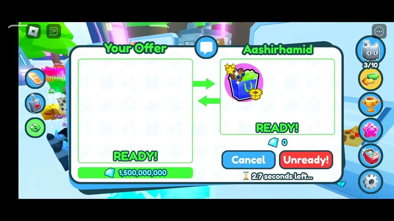 Hyper gift/ pet sim x/ 1.5b gems/ Roblox/ Trading