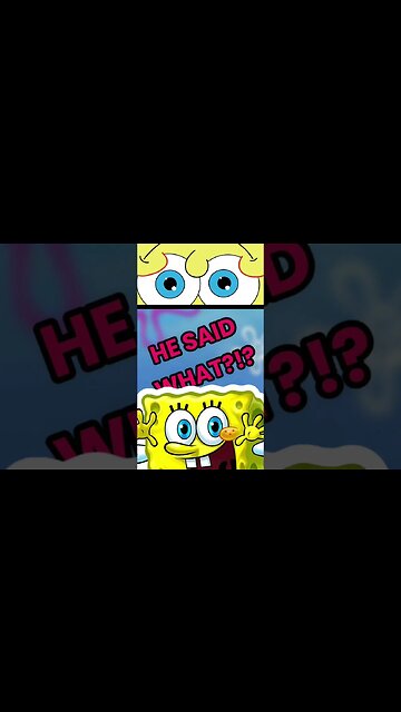 SpongeBob SquarePants | WHAT DID HE SAY?? | Volume up!! **Ai voice of SpongeBob SquarePants**