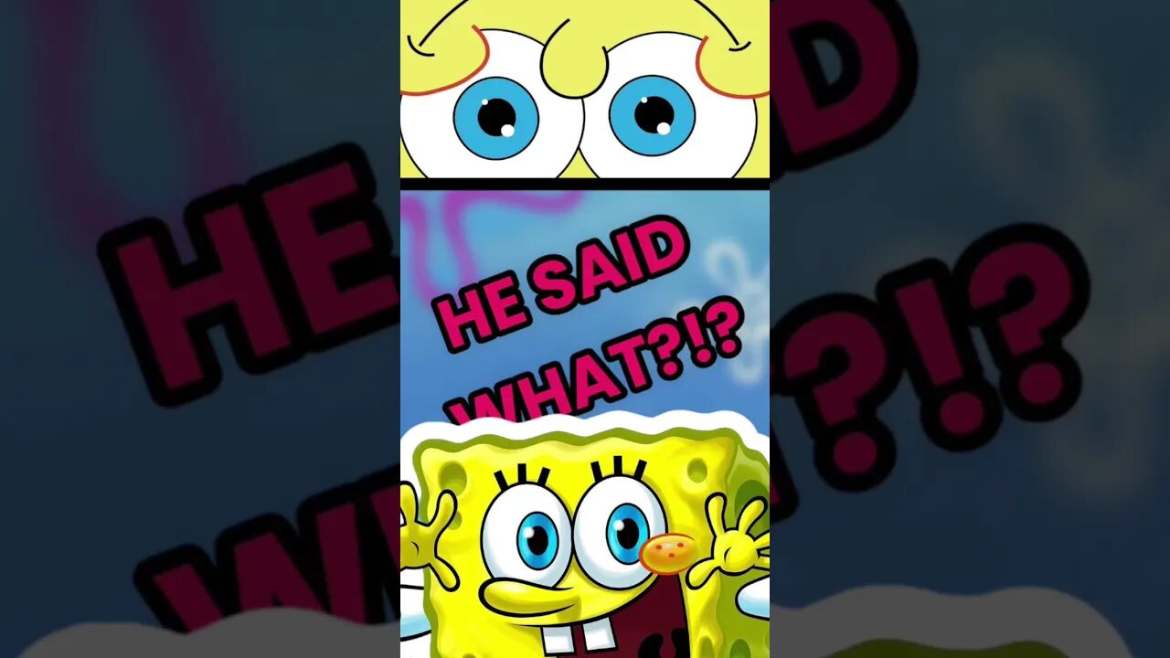 SpongeBob SquarePants | WHAT DID HE SAY?? | Volume up!! **Ai voice of SpongeBob SquarePants**