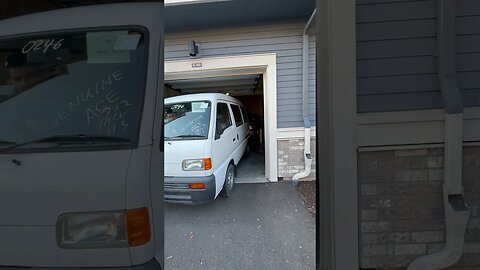 I fit 2 mini Mitsubishi Pajero Japanese imports in my single car garage #minipajero #carslover