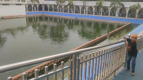 Beautiful pool in Gurudwaara Gwalior