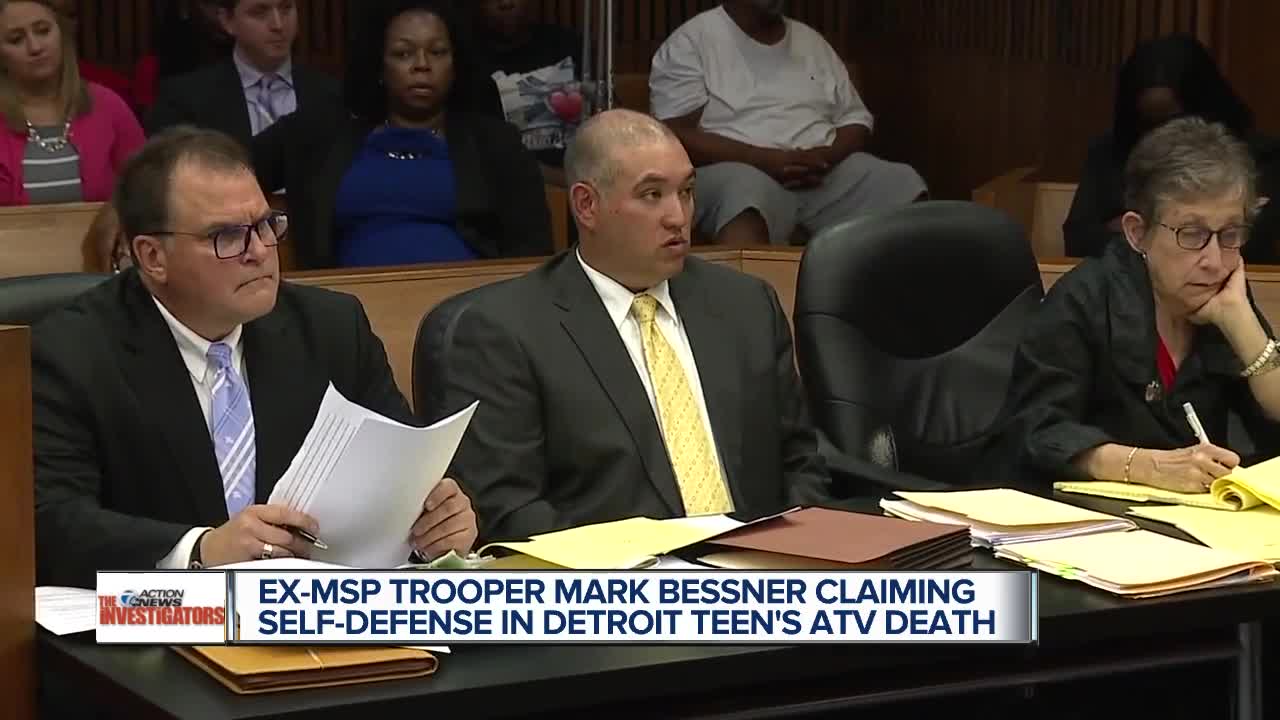 Ex-MSP trooper Mark Bessner claiming self defense in teen's death