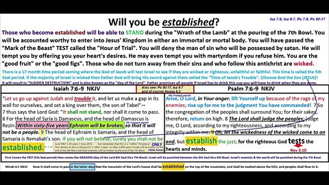 established did you know that was in Isaiah 7