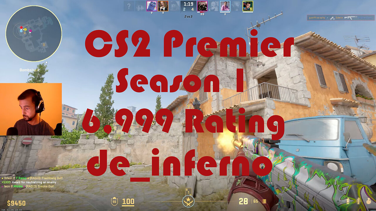 CS2 Premier Matchmaking - Season 1 - 6,999 Rating - de_inferno