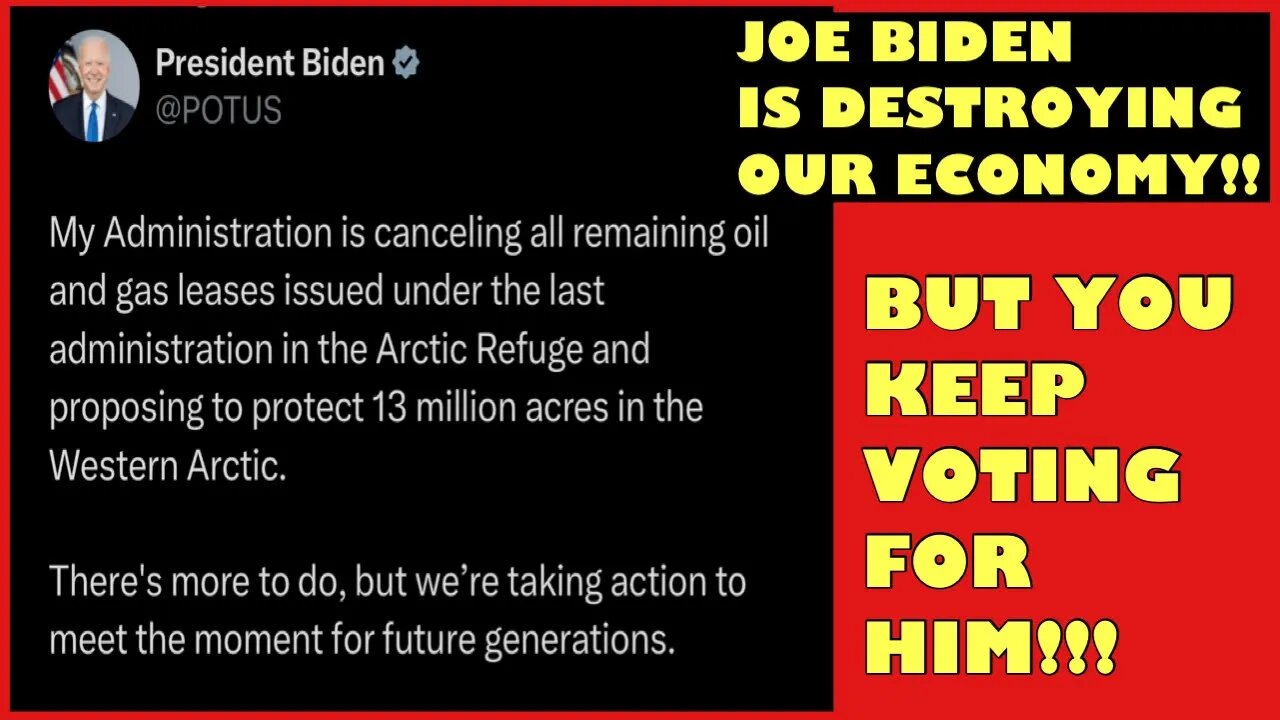 Joe Biden is Destroying our Economy!!! But Yet People Keep Voting for Him!?!?