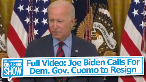 Full Video: Joe Biden Calls For Dem. Gov. Cuomo to Resign