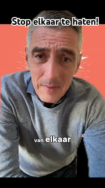 Stop elkaar te haten!
