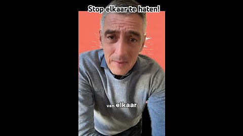 Stop elkaar te haten!