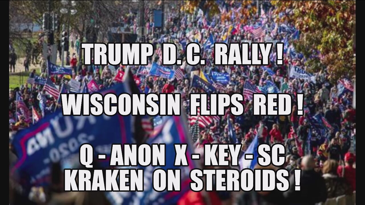 Q+ TRUMP STORM JANUARY 6 D.C. RALLY! WISCONSIN FLIPS! QANON KEY KRAKEN ON STEROIDS! DELTA [30] MAGA!