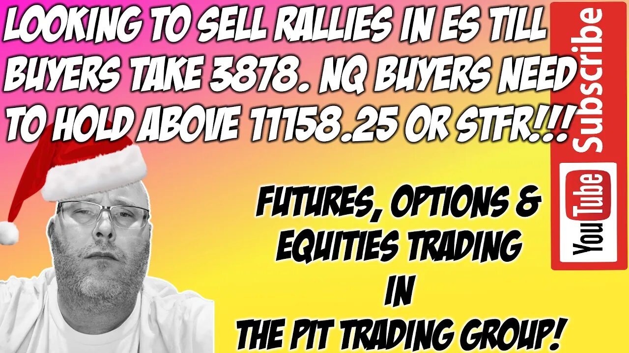 ES & NQ RTH Futures Live Stream - The Pit Futures Trading