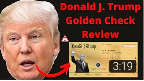 Donald J Trump Golden Check - Donald J Trump Golden Check Review 2022 - Best Gift For