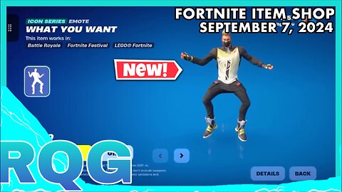 “NEW” WHAT YOU WANT ICON EMOTE+MIDNIGHT ROSE BUNDLE! FORTNITE ITEM SHOP (September 7, 2024)