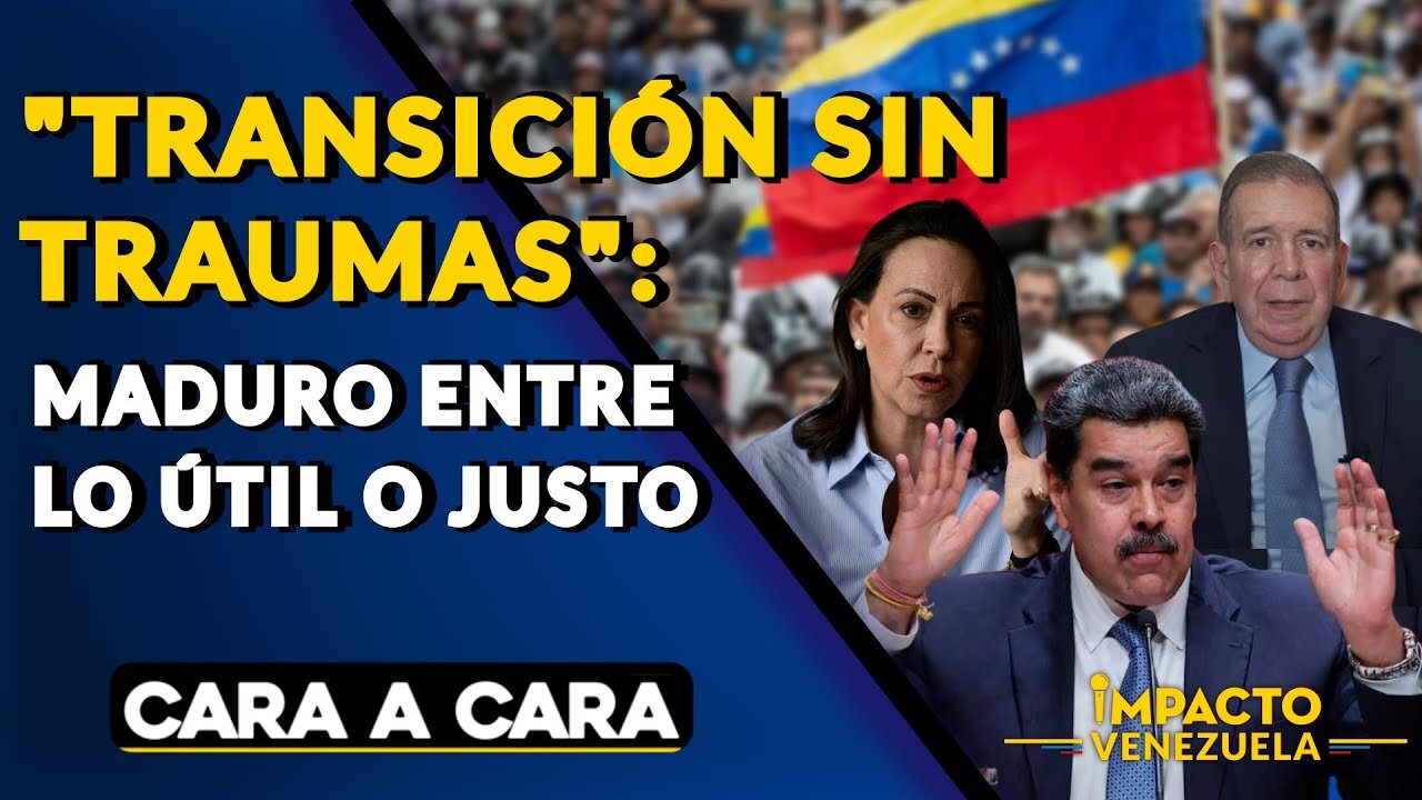 "TRANSICIÓN SIN TRAUMAS": Maduro entre lo útil o justo | 🟡 Cara a Cara