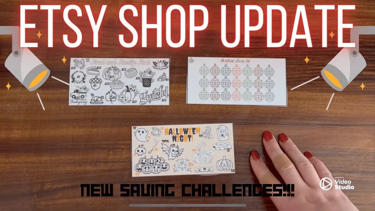 Etsy Update October 2023! |New Savings Challenges #halloween #thanksgiving #christmas