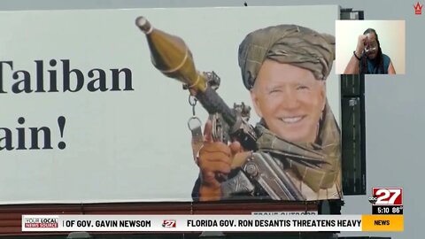 Billboard Showing President Biden Appears On Pennsylvania Interstate!