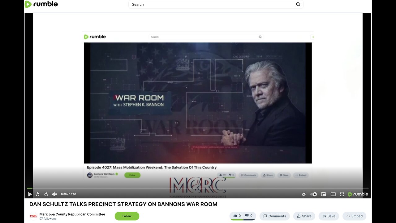 DAN SCHULTZ TALKS PRECINCT STRATEGY ON BANNONS WAR ROOM