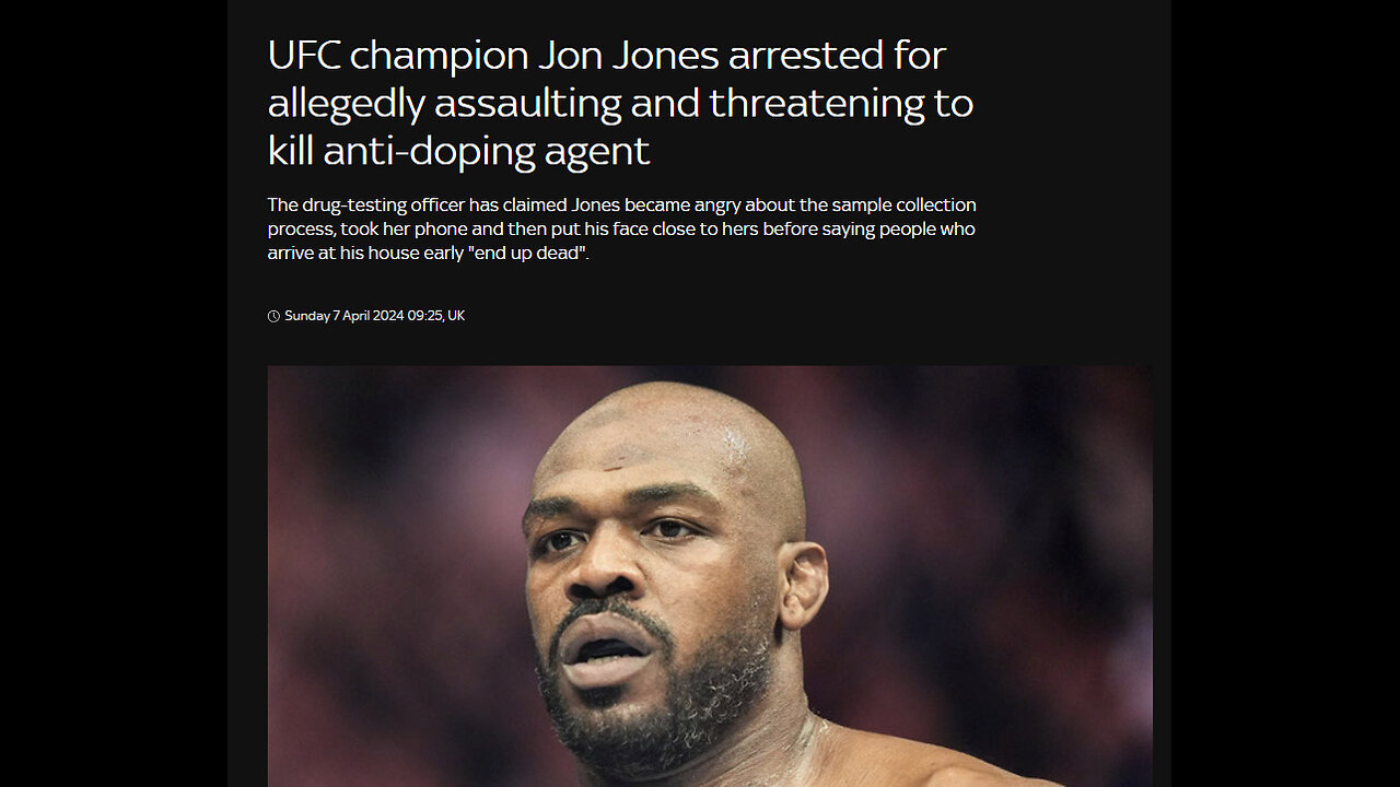 The 'real" story behind Jon Jones Latest arrest.