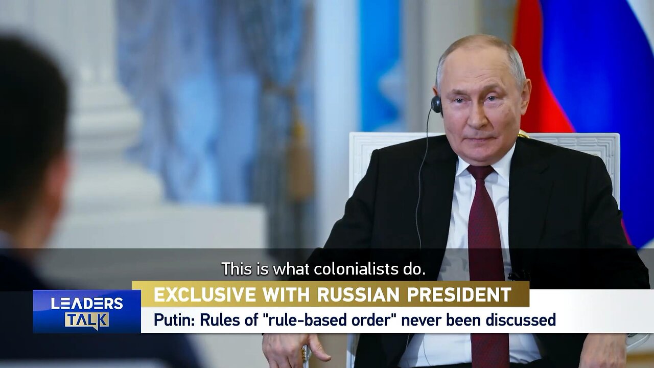 Putin: Rules of "rule-based order" has never been seen or discussed