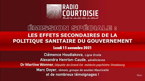 M. Wonner & A. Henrion-Caude • Effets 2aires de la politique sanitaire - Radio Courtoisie - Ligne droite