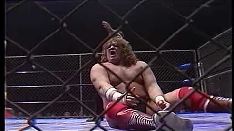 (1986.10.17) Ted Dibiase vs Terry Gordy - Steel Cage Match - NWA