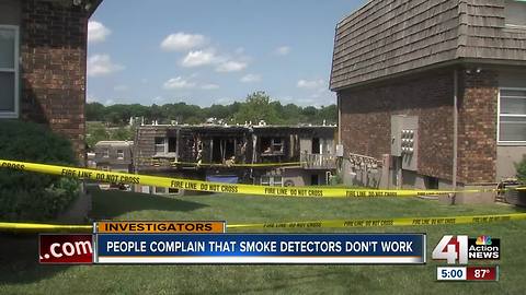 Tenants question fire alarms after Overland Park fire
