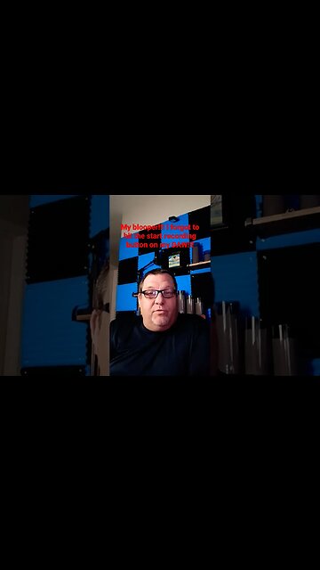 my blooper!! I forgot to hit the record button on my DAW!!!