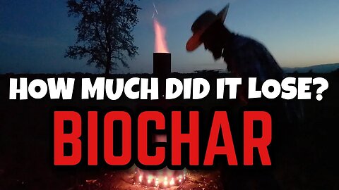 HOW MUCH weight will BIOCHAR LOSE ?