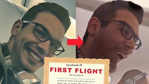 Engineer's Hilarious Reaction to First Flight! (Original)