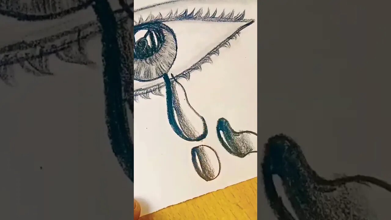 crying Eye Drawing 👻👻