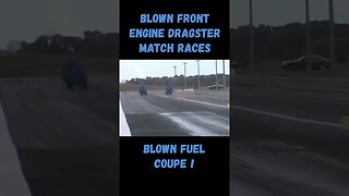 Best Drag Race Ever! Blown Dragster vs. Blown Fuel Coupe! #shorts