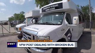 VFW Post dealing with broken bus