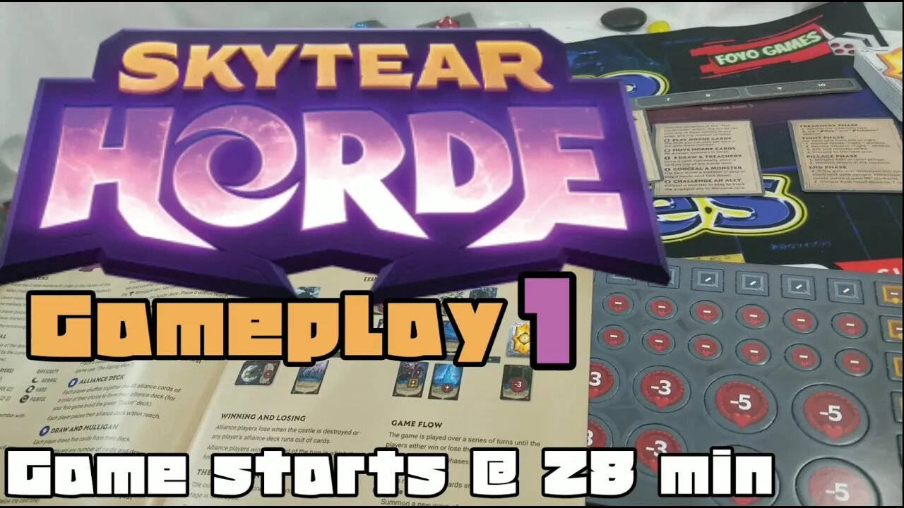 Skytear Horde Gameplay 1 | Solo, Co-Op vs Automa, or 3 player Co-Op vs DM