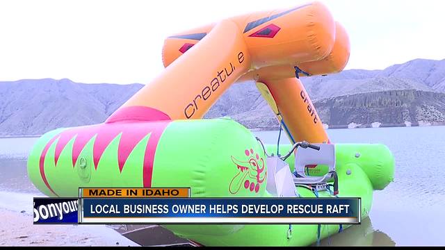 Local business owner helps develop rescue raft