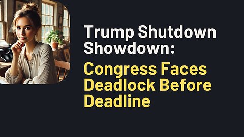 Trump Shutdown Showdown: Congress Faces Deadlock Before Deadline