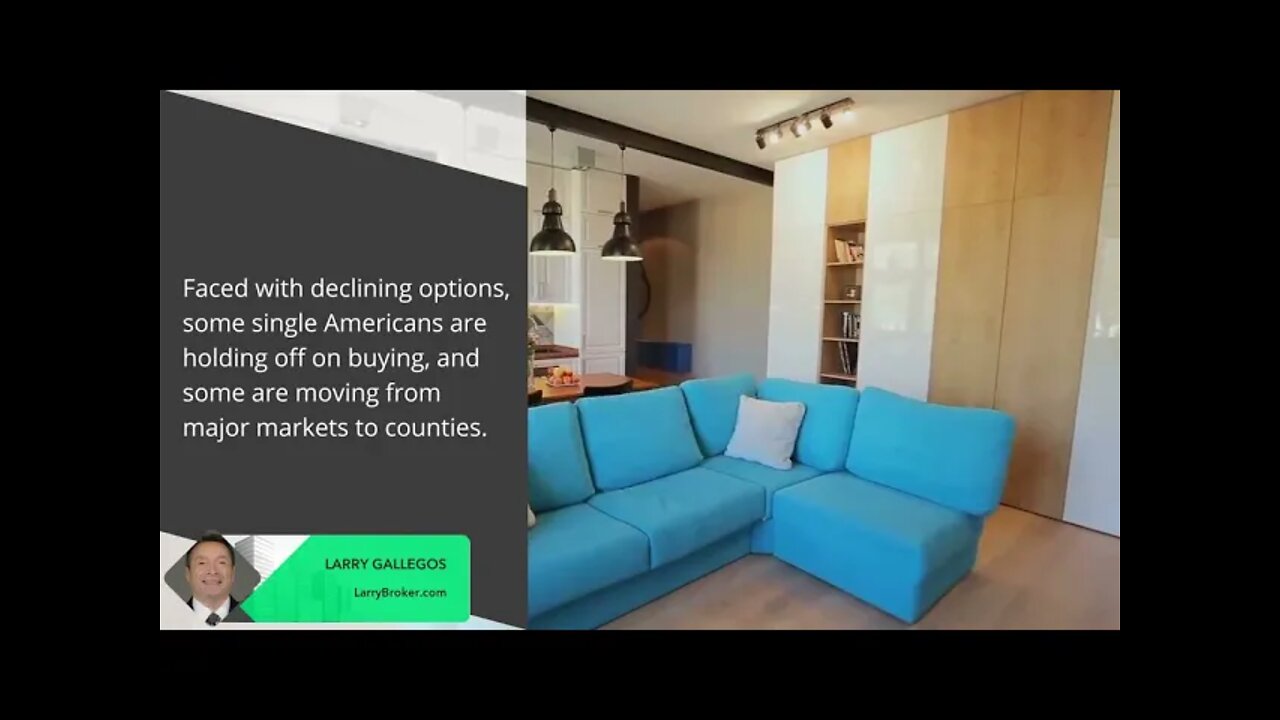 Home prices rise, and single people are running out of houses to buy