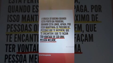 Fique ao lado de pessoas que te inspirem