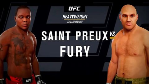 EA Sports UFC 4 Gameplay Tyson Fury vs Ovince Saint Preux