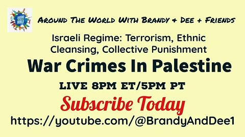 Around The World With Brandy and Dee Shows @BrandyAndDee1 Join our discussion and chat!