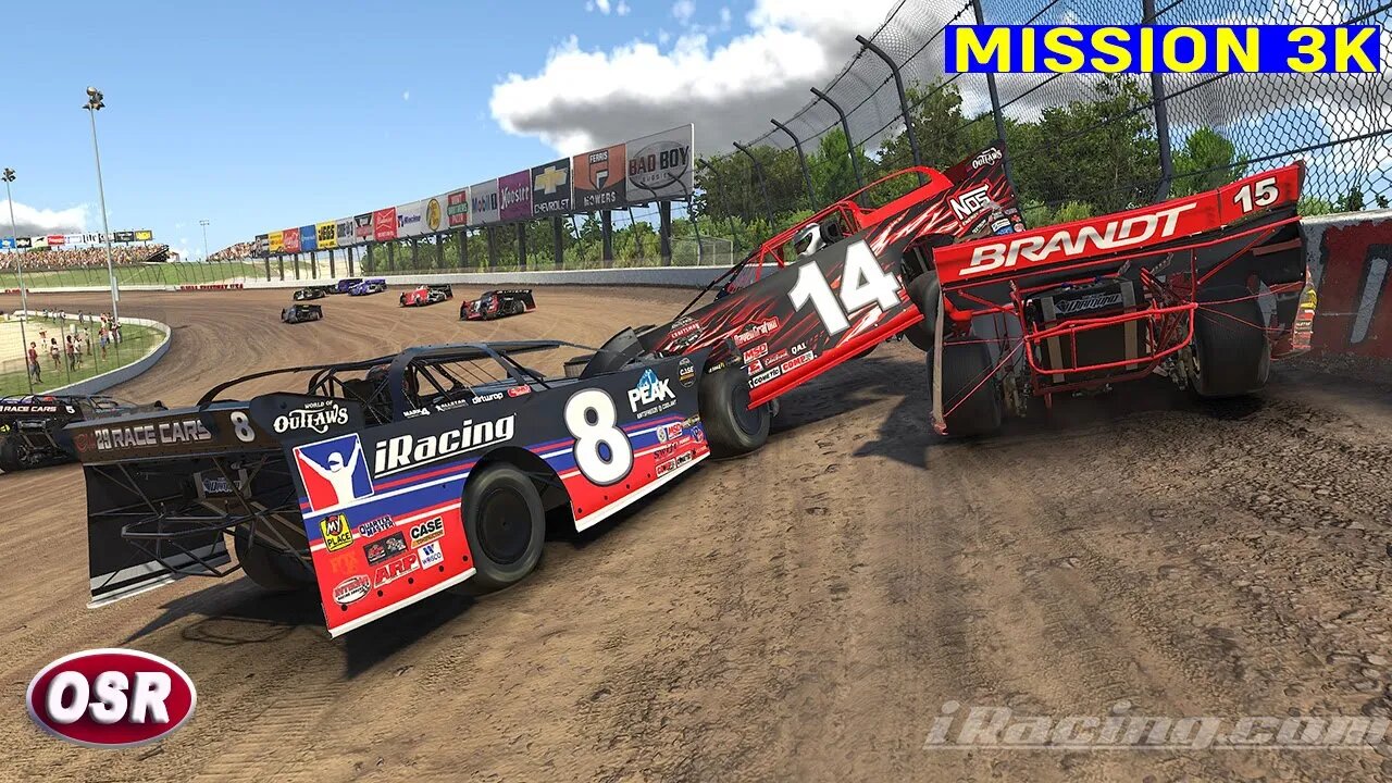 🏁 Intense iRacing Super Late Model Showdown: Battling for Glory at Eldora Speedway! Mission 3K 🏁